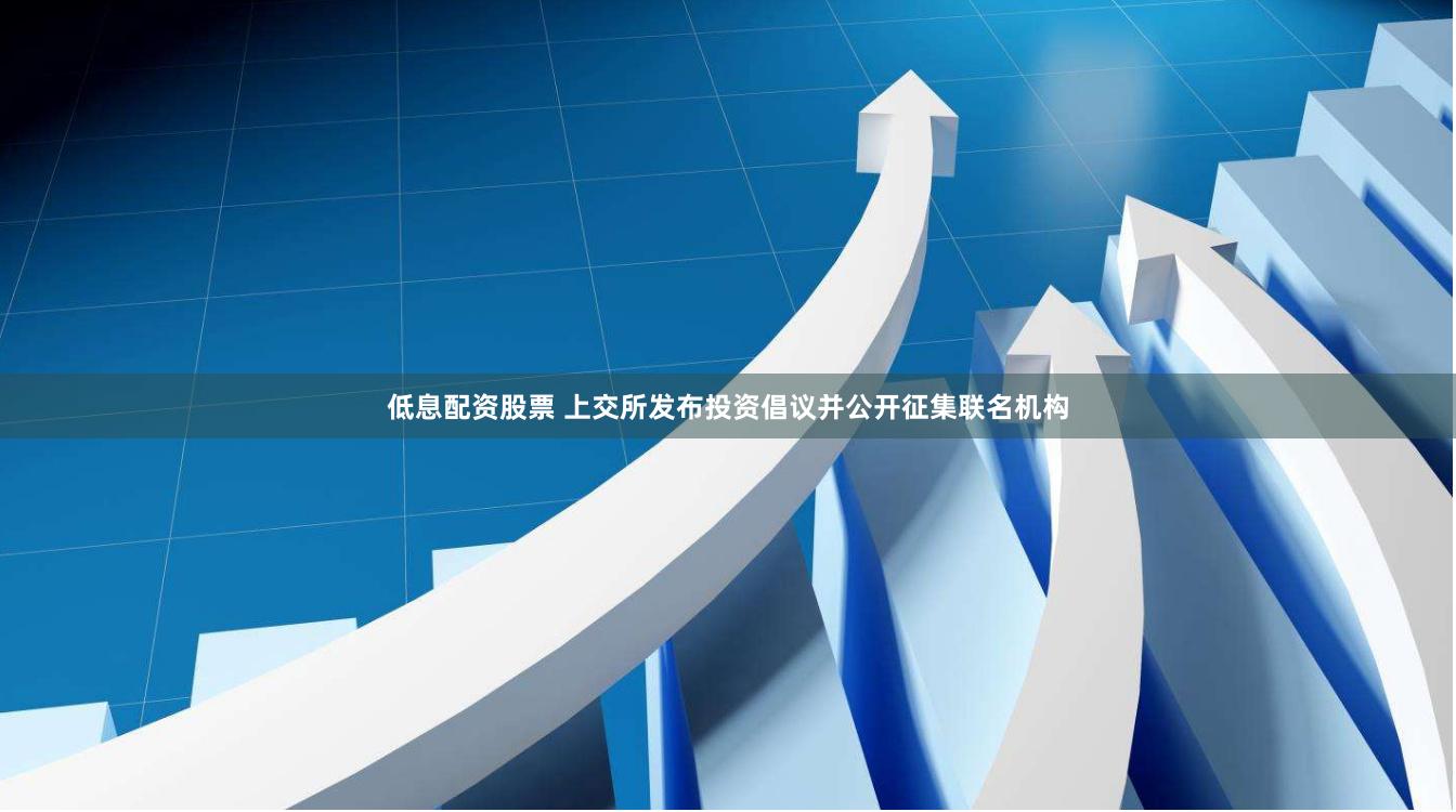 低息配资股票 上交所发布投资倡议并公开征集联名机构
