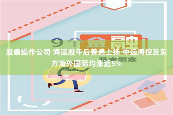 股票操作公司 海运股午后普遍上扬 中远海控及东方海外国际均涨近5%