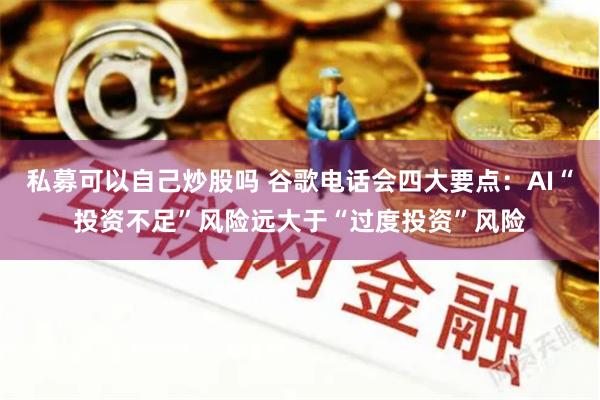 私募可以自己炒股吗 谷歌电话会四大要点：AI“投资不足”风险远大于“过度投资”风险